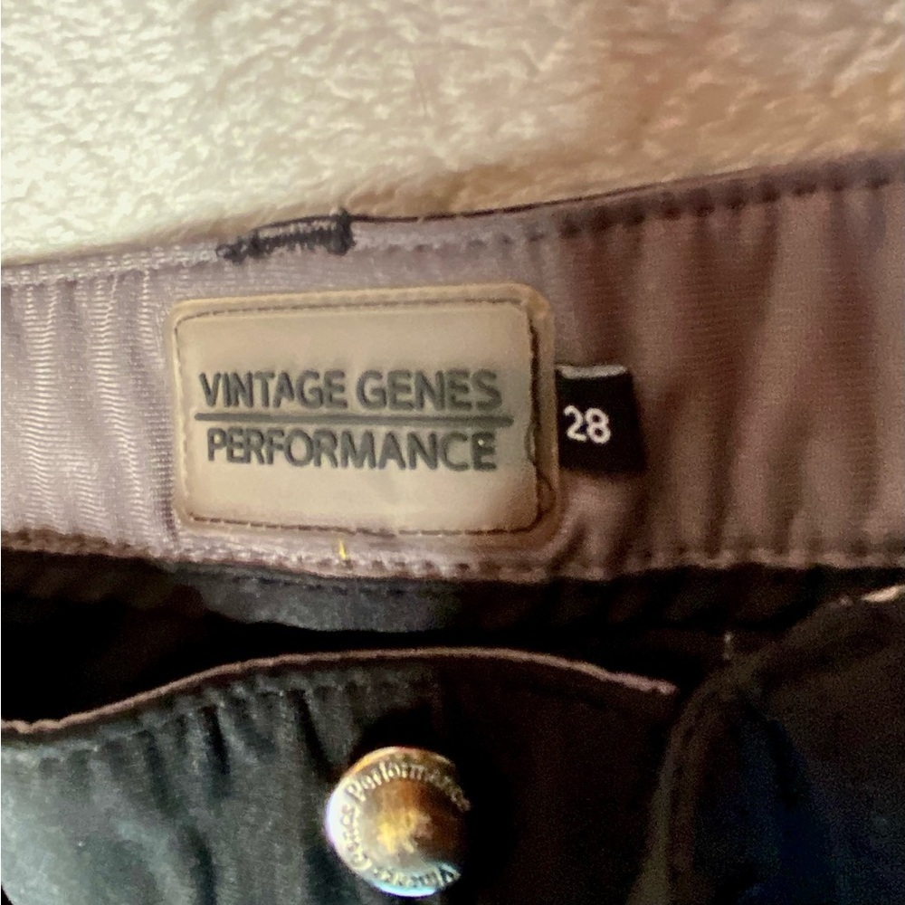 Vintage Genes Performance Men's Black Shorts Size 28 - Pre-Loved 100% Polyester - Picture 3 of 10